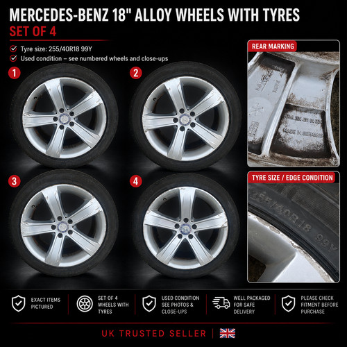 Genuine mercedes r230 5 - 18",